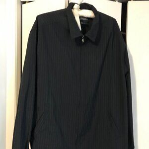 America Men's Black Pinstripe Jacket